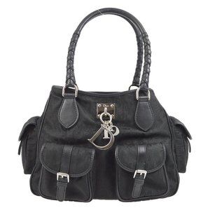 Christian Dior Black Lovely Trotter Tote Handbag
